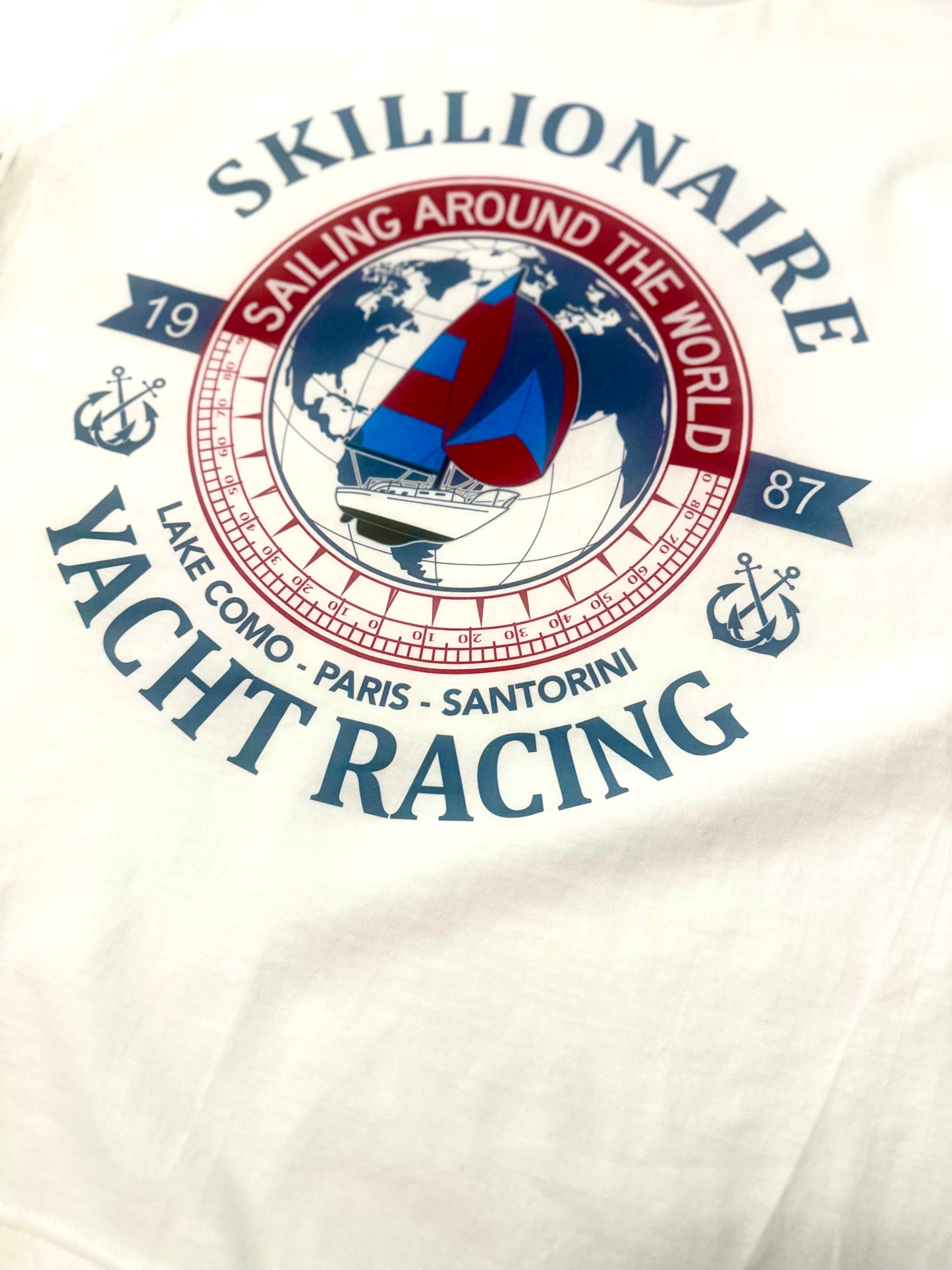 Yacht Racing White T-shirt