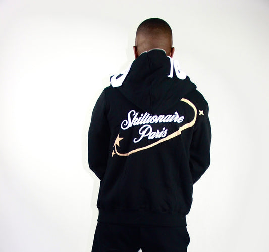 Black Full Zipper Hoodie