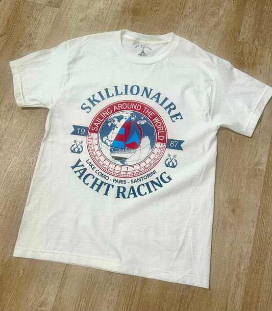 Yacht Racing White T-shirt